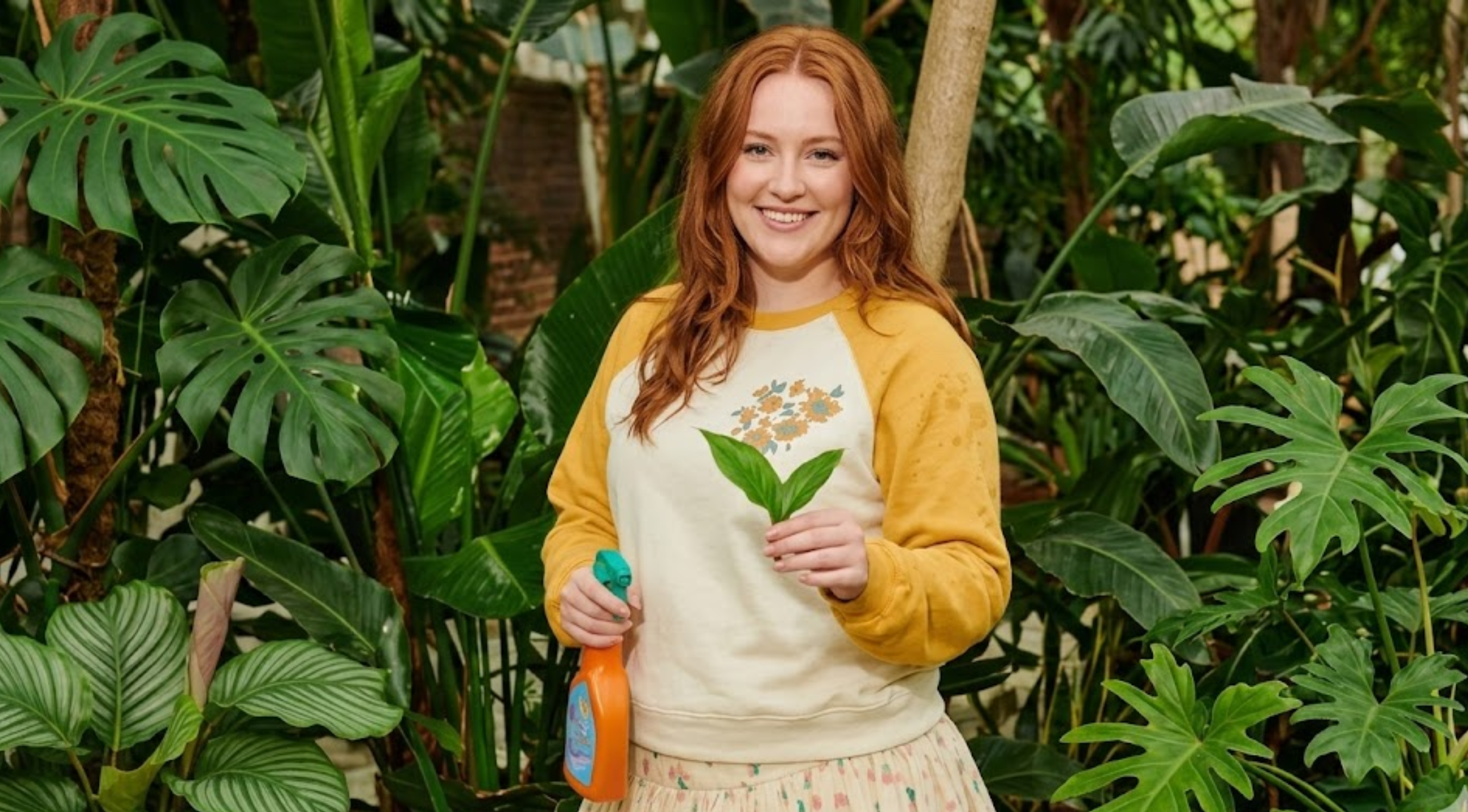 Taylor Swift Secret Gardens in My Mind White and Mustard Raglan Sweatshirt with Sunflower Graphic
