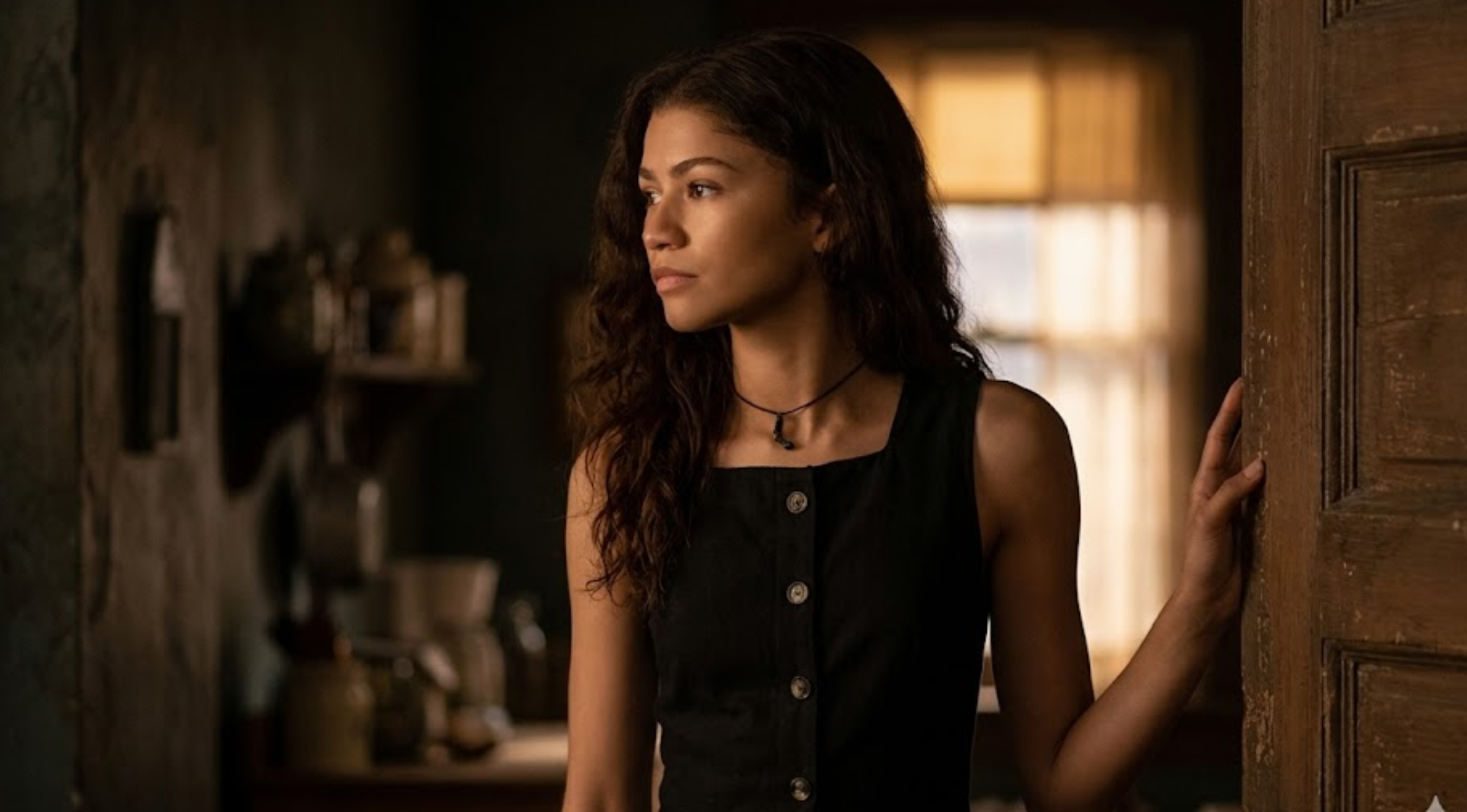 Spider Man Brand New Day Zendaya Black Tailored Button Down Vest with Square Neckline